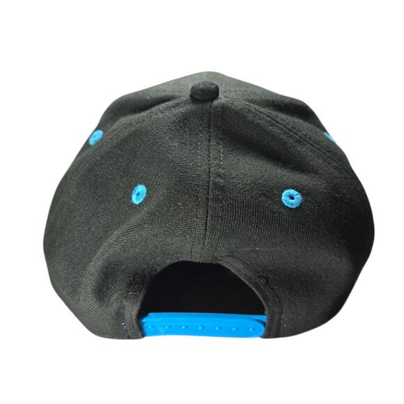 Carolina Panthers NFL Hat New Era 9FIFTY Snapback Black Blue Suede Bill Cap Mens - Picture 5 of 10